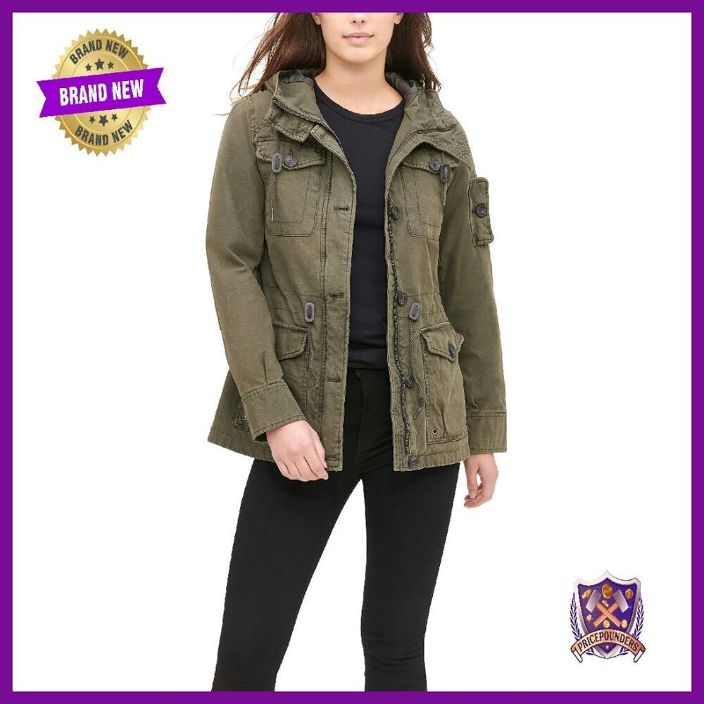 Lightweight Cotton Military Field Jacket with Hood - Versatile Wardrobe